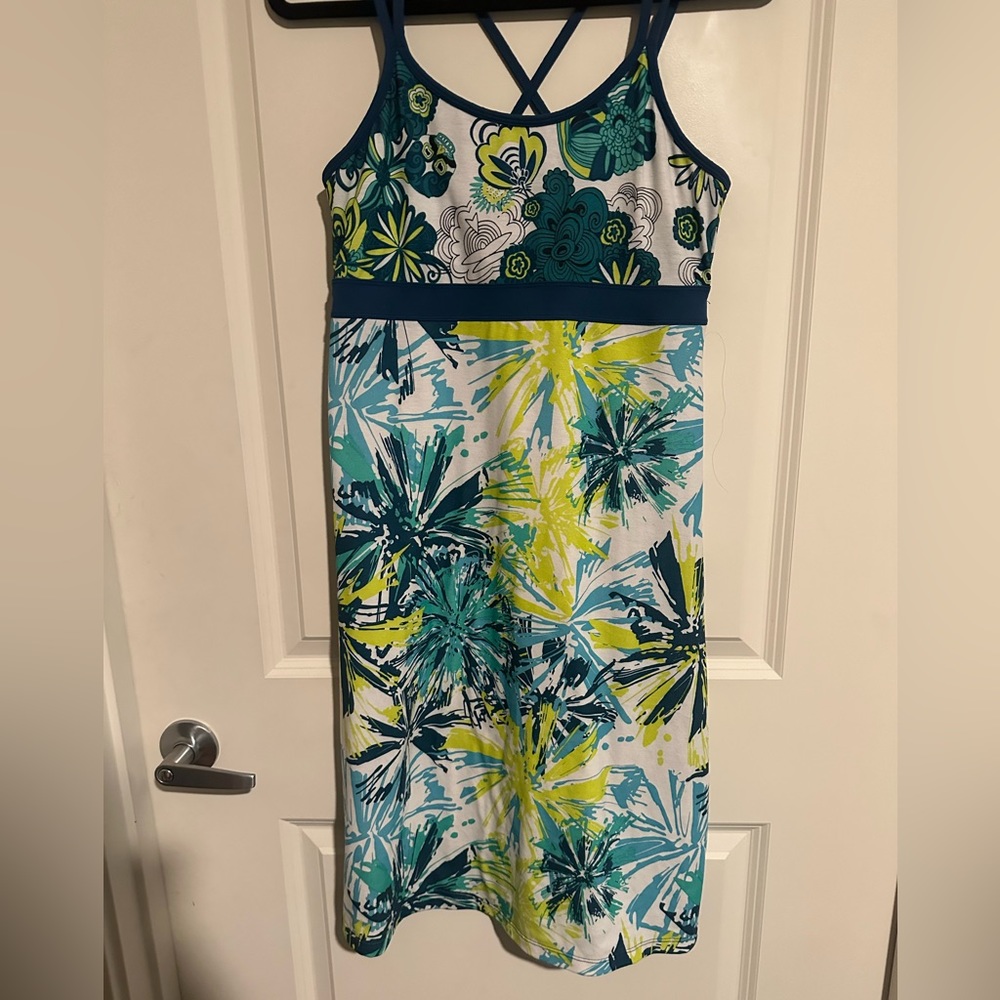 Prana floral athletic dress. With a built in bra
